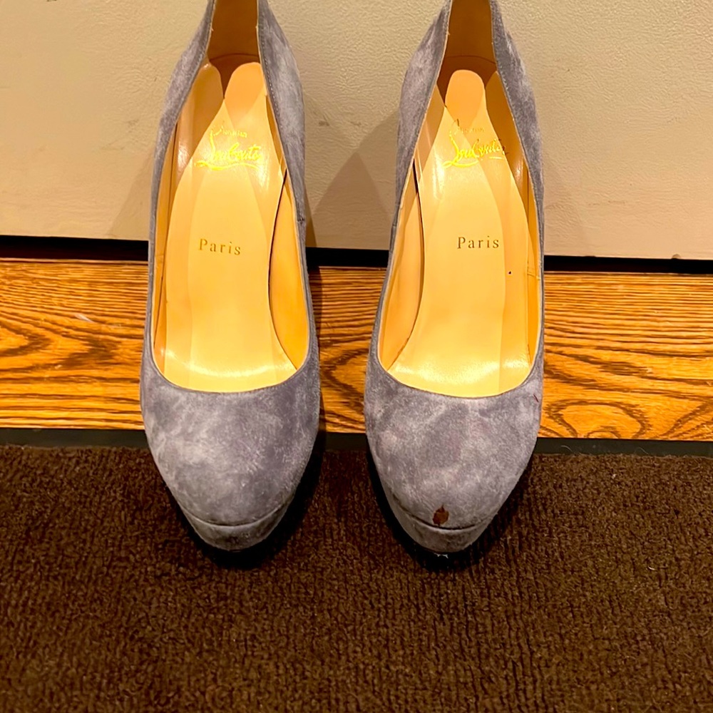 Almost new pair of Christian Loubiton SUEDE